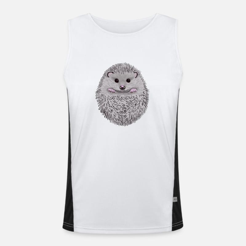 Igel Funktionelles Kontrast-Tank Top für Männer 
