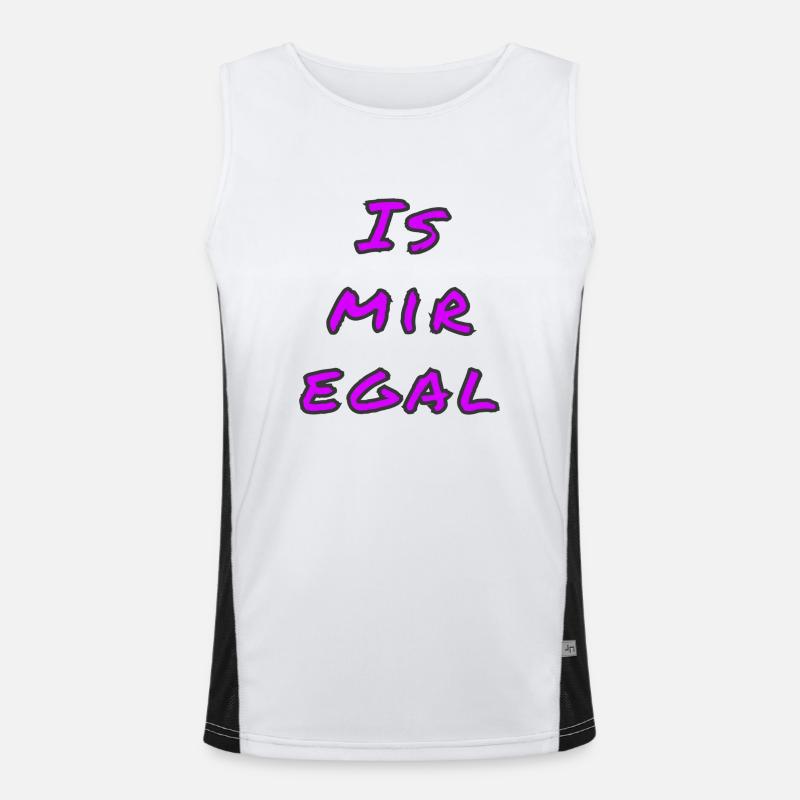 Is mir egal Funktionelles Kontrast-Tank Top für Männer 