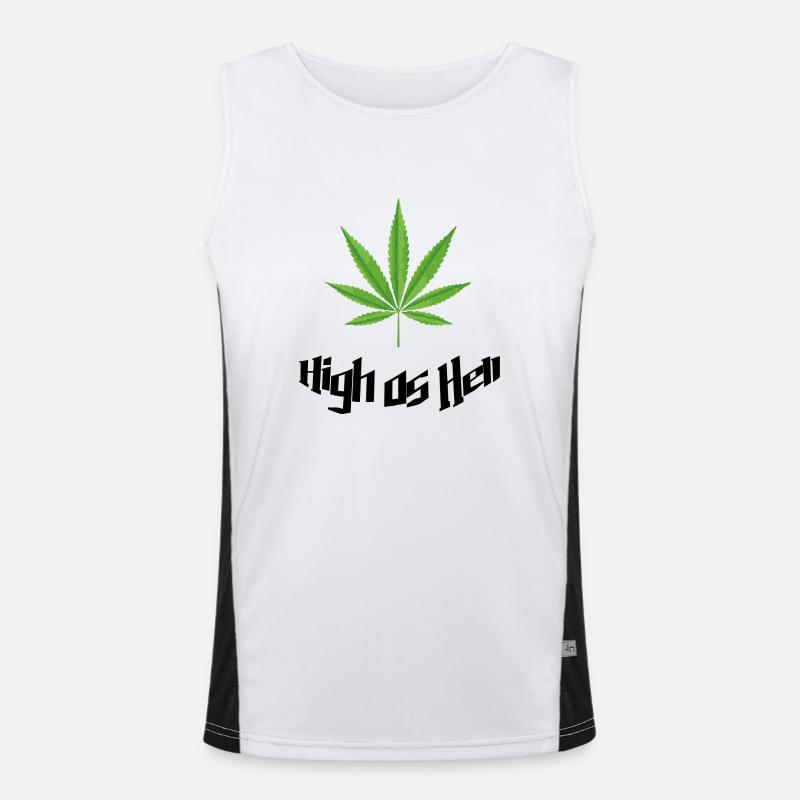 High as Hell Funktionelles Kontrast-Tank Top für Männer 