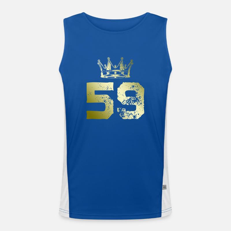 59 Number crown Men's Functional Contrast Tank Top 
