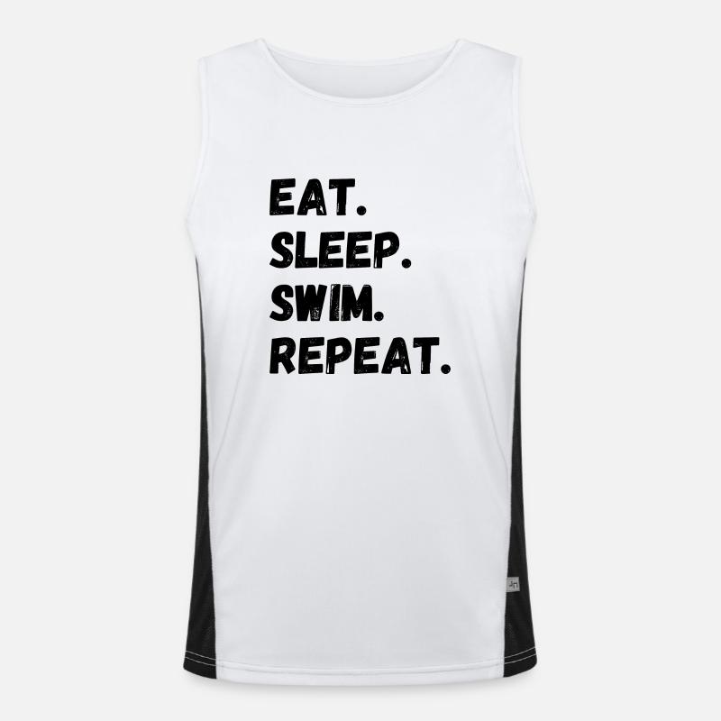 Manger Dormir Nager Répéter Débardeur respirant contrasté Homme 