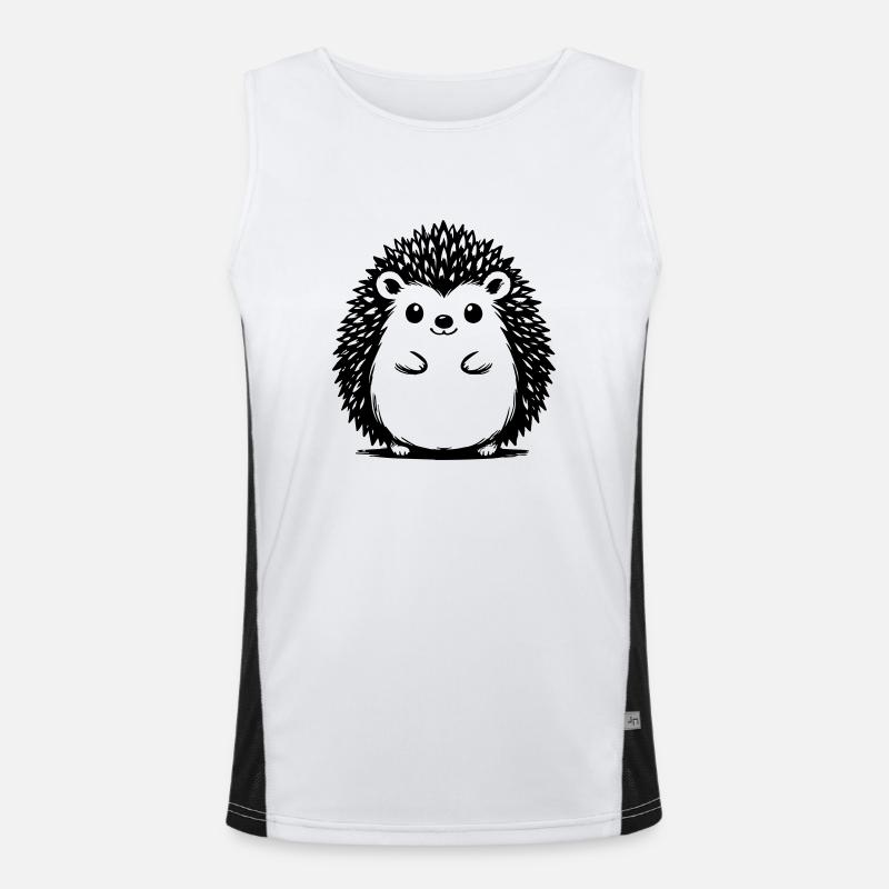 Igel Funktionelles Kontrast-Tank Top für Männer 