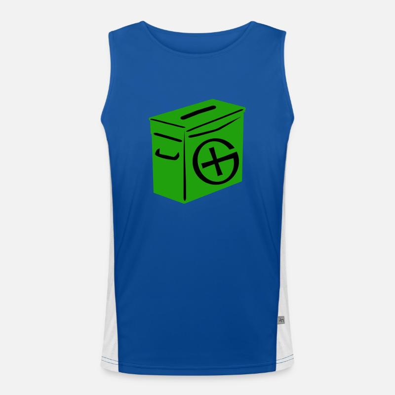 Geocaching: Ammo Can Funktionelles Kontrast-Tank Top für Männer 
