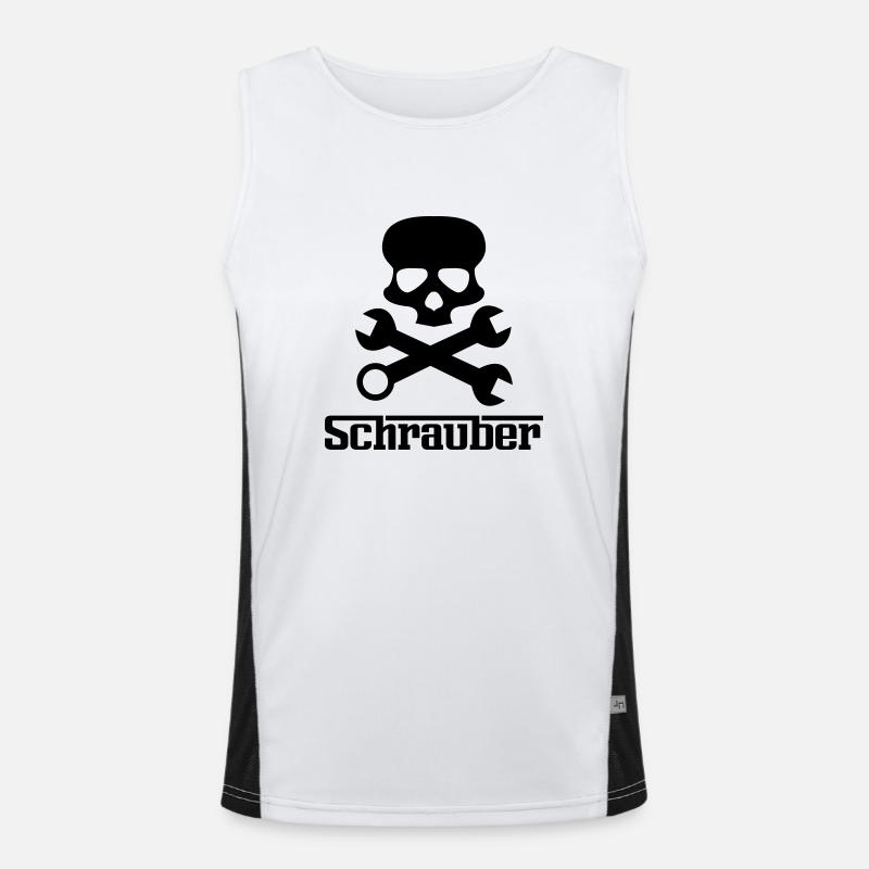 schrauber Funktionelles Kontrast-Tank Top für Männer 
