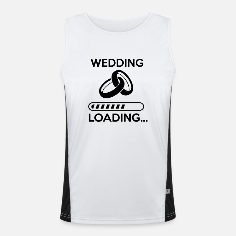 wedding loading - Stag do - hen party Funktionelles Kontrast-Tank Top für Männer 