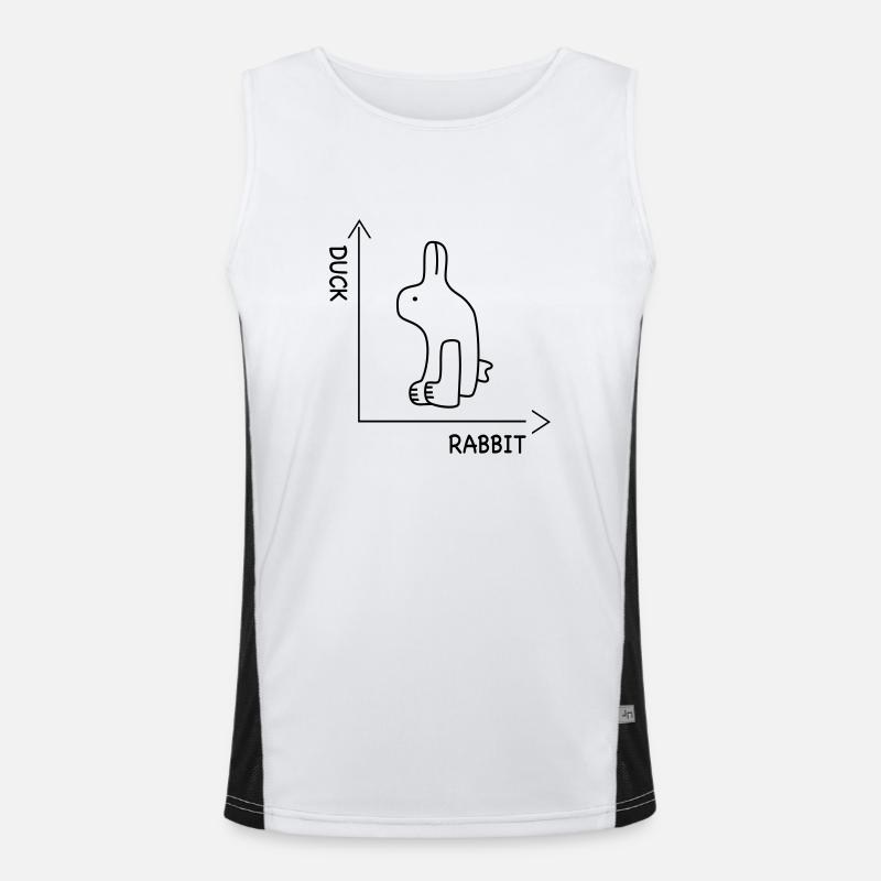 optical illusion Men's Functional Contrast Tank Top 