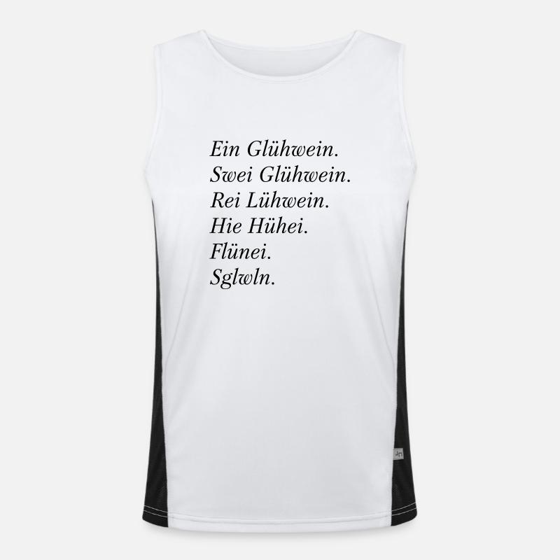 Glühwein-Abend Funktionelles Kontrast-Tank Top für Männer 