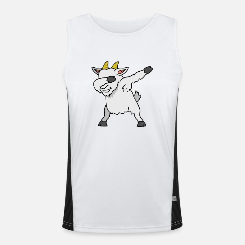 Dabbing Dab chèvre chèvre Débardeur respirant contrasté Homme 