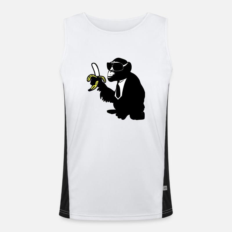 cool monkey karl Men's Functional Contrast Tank Top 
