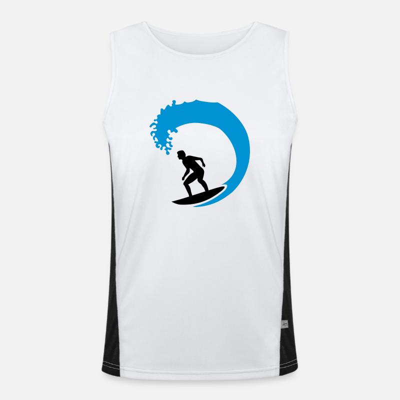 Surfing Men's Functional Contrast Tank Top 