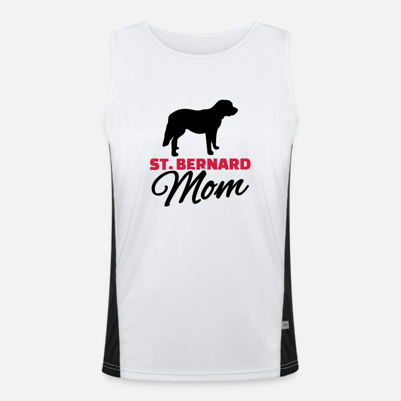 St. Bernard Mom Men's Functional Contrast Tank Top 