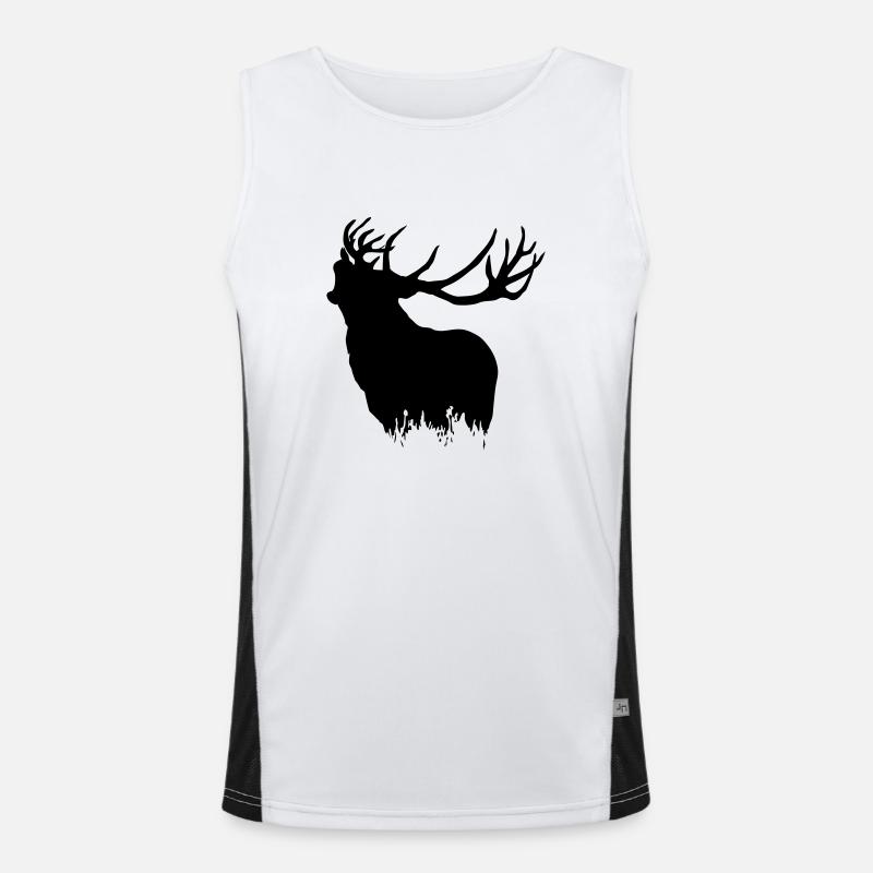 Deer - Hirsch Funktionelles Kontrast-Tank Top für Männer 
