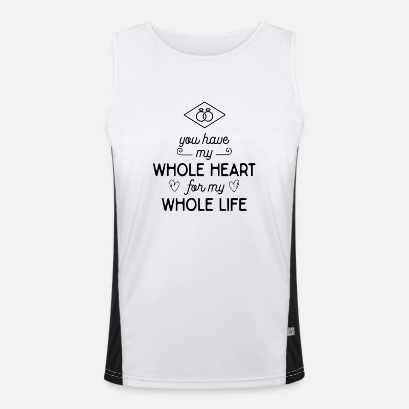Declaration of love Men's Functional Contrast Tank Top 