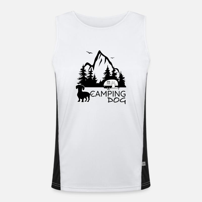 DOG Camping Funktionelles Kontrast-Tank Top für Männer 