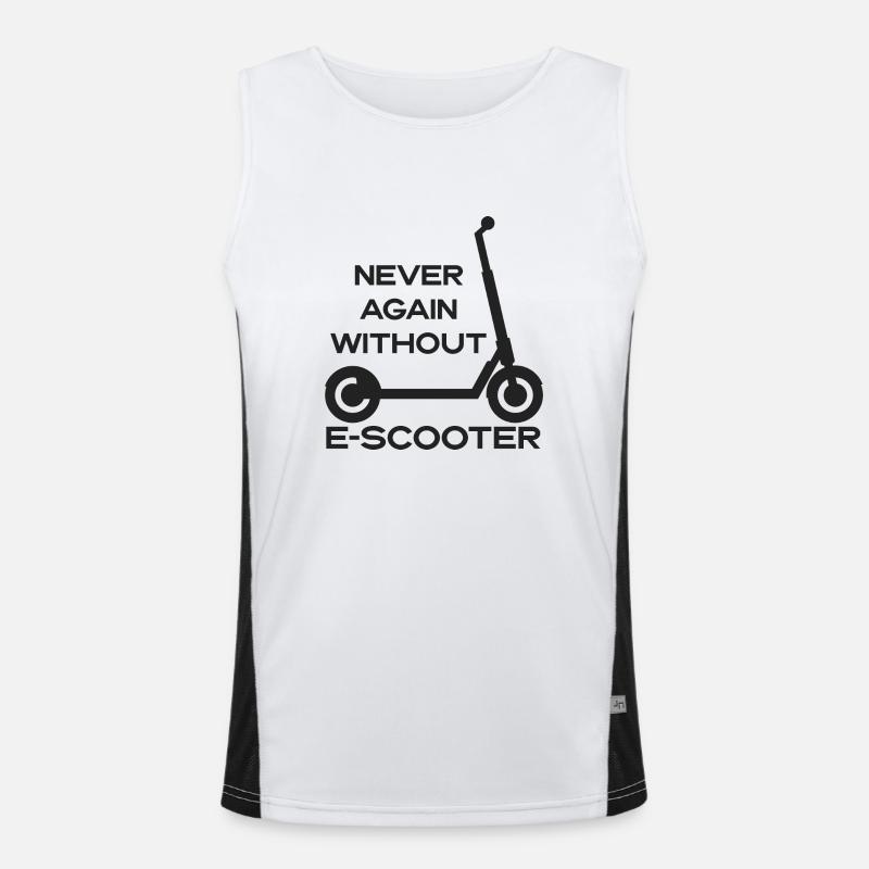 E-Scooter Roller Scooter Funktionelles Kontrast-Tank Top für Männer 
