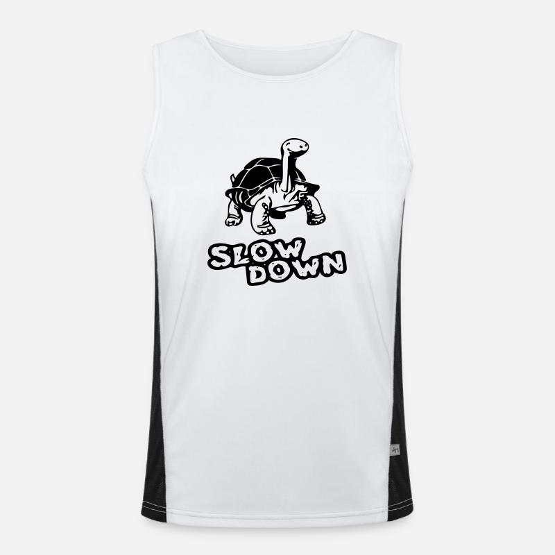 slow down Men's Functional Contrast Tank Top 