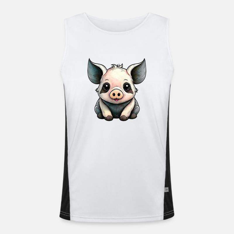 Petit Cochon Sauvage Débardeur respirant contrasté Homme 
