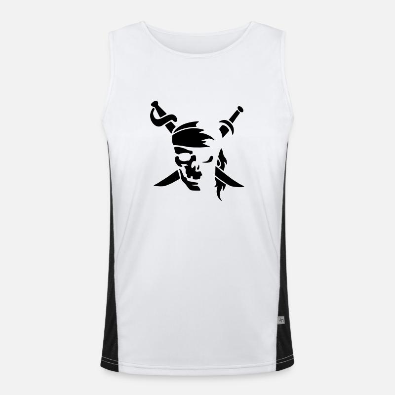 Pirate Funktionelles Kontrast-Tank Top für Männer 