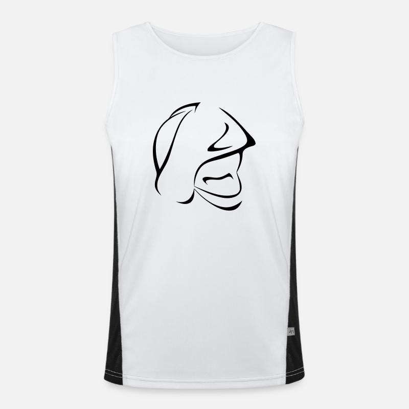 fire helmet Men's Functional Contrast Tank Top 