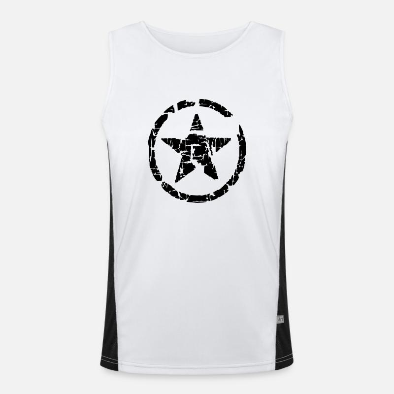 Stern Funktionelles Kontrast-Tank Top für Männer 