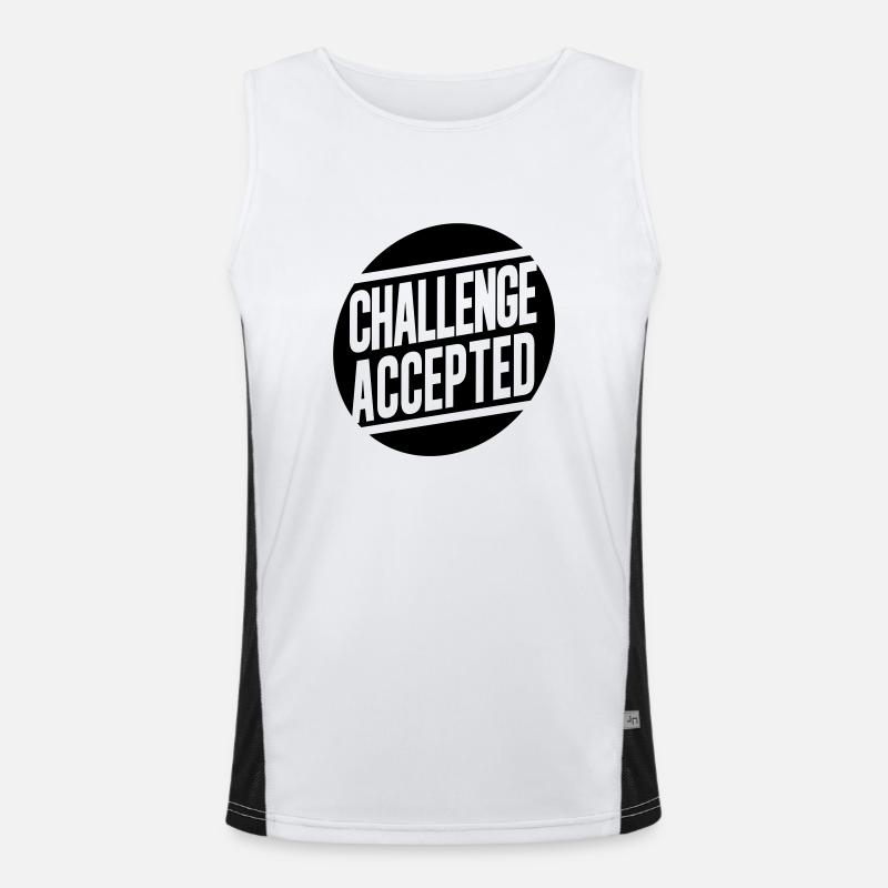 Challenge Accepted Men's Functional Contrast Tank Top 