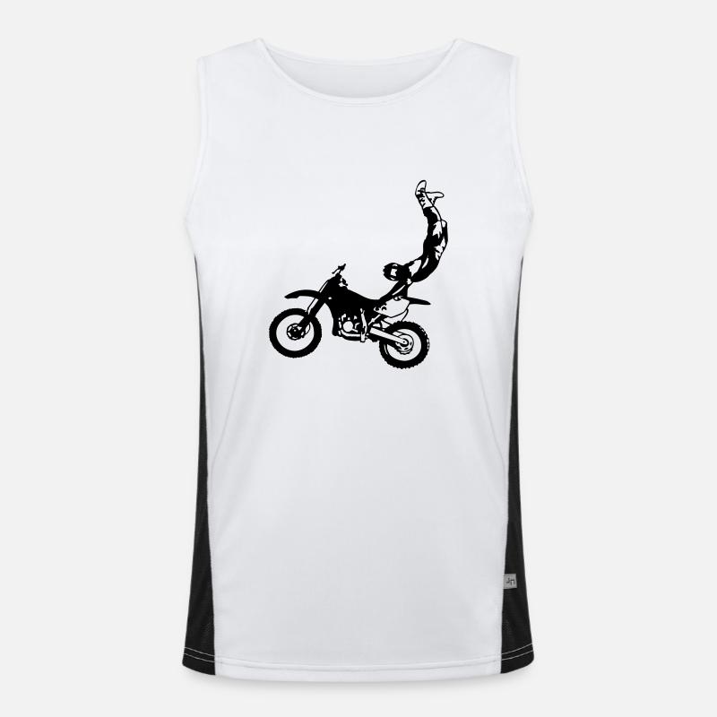 FMX Freestyler Funktionelles Kontrast-Tank Top für Männer 