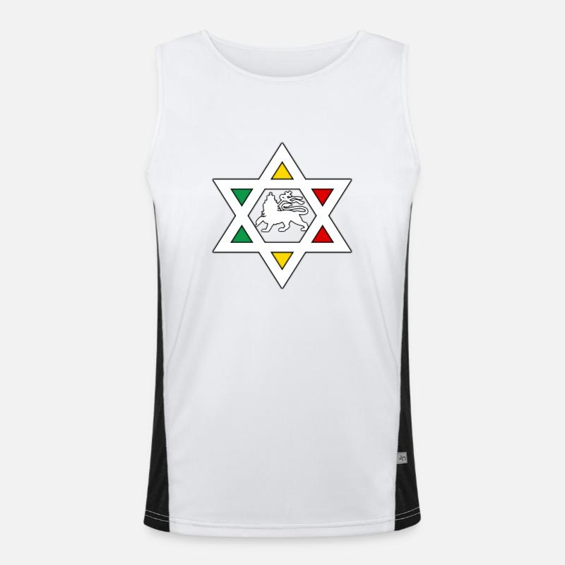 étoile rasta Débardeur respirant contrasté Homme 