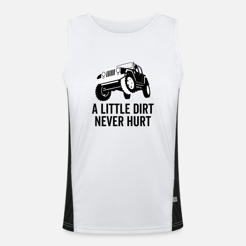 A Little Dirt Never Hurt Men's Functional Contrast Tank Top 