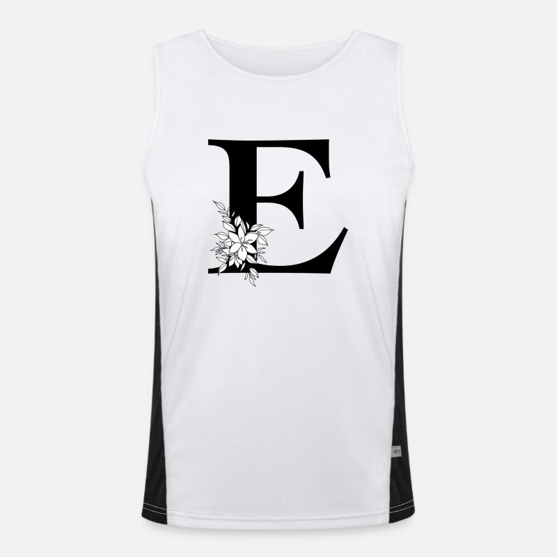 Letter E Men's Functional Contrast Tank Top 