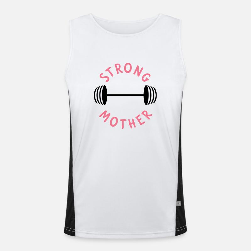 Muttertag Mama Mutterschaft Geschenk Mama Mama Funktionelles Kontrast-Tank Top für Männer 