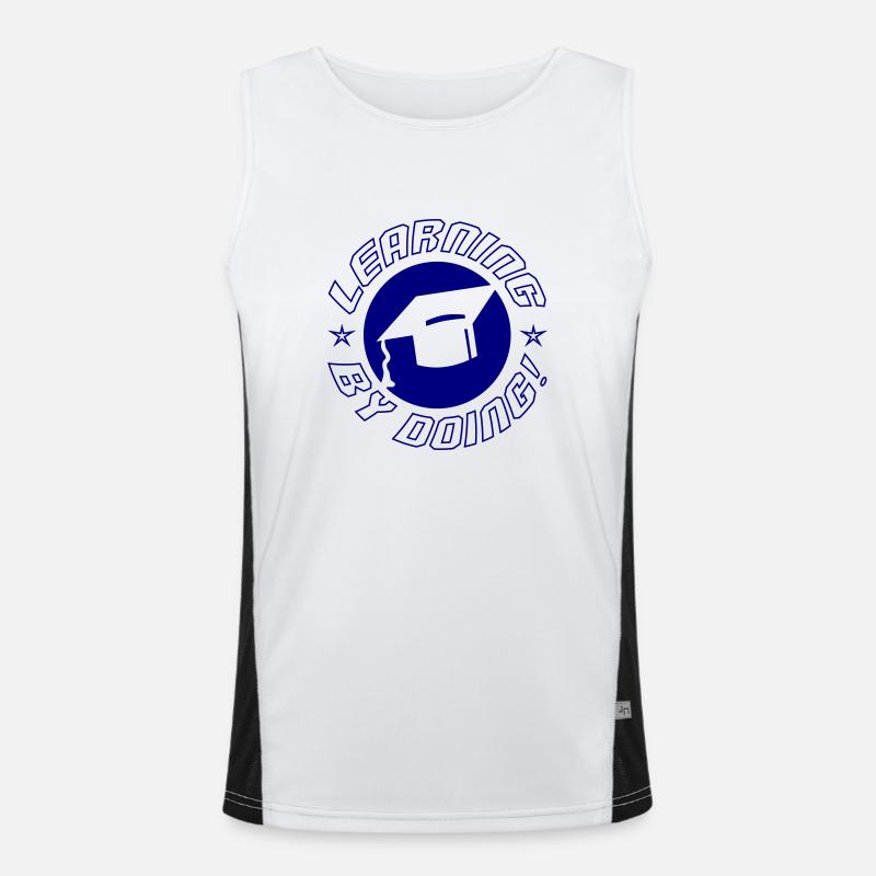 Learning by doing Men's Functional Contrast Tank Top 