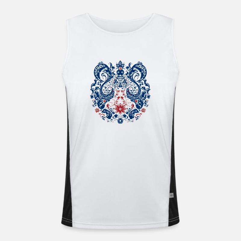 Portuguese folklore Men's Functional Contrast Tank Top 