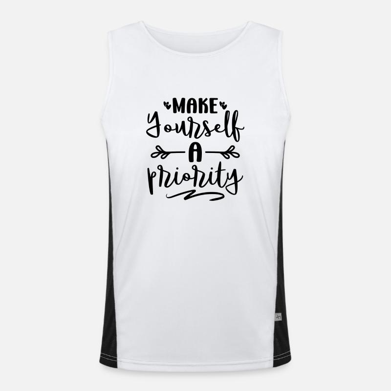 Make Yourself a Priority Men's Functional Contrast Tank Top 