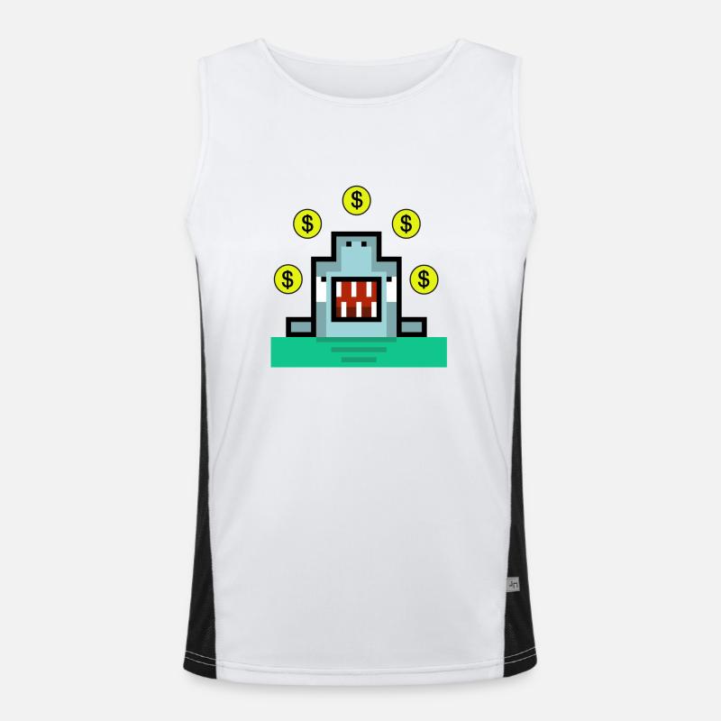 Jongleur de requin dollar Débardeur respirant contrasté Homme 