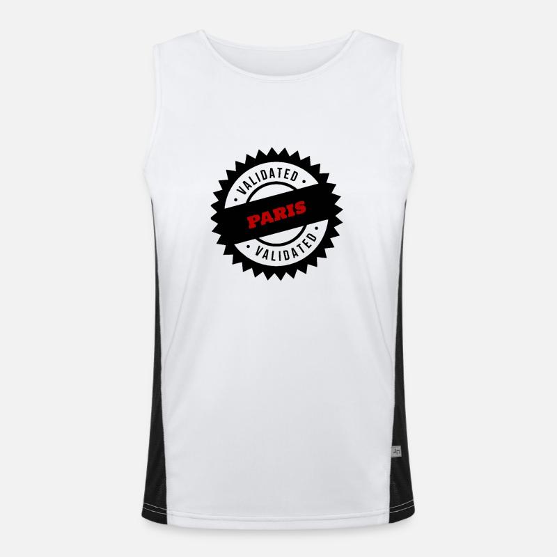 PARIS CERTIFIES Men's Functional Contrast Tank Top 