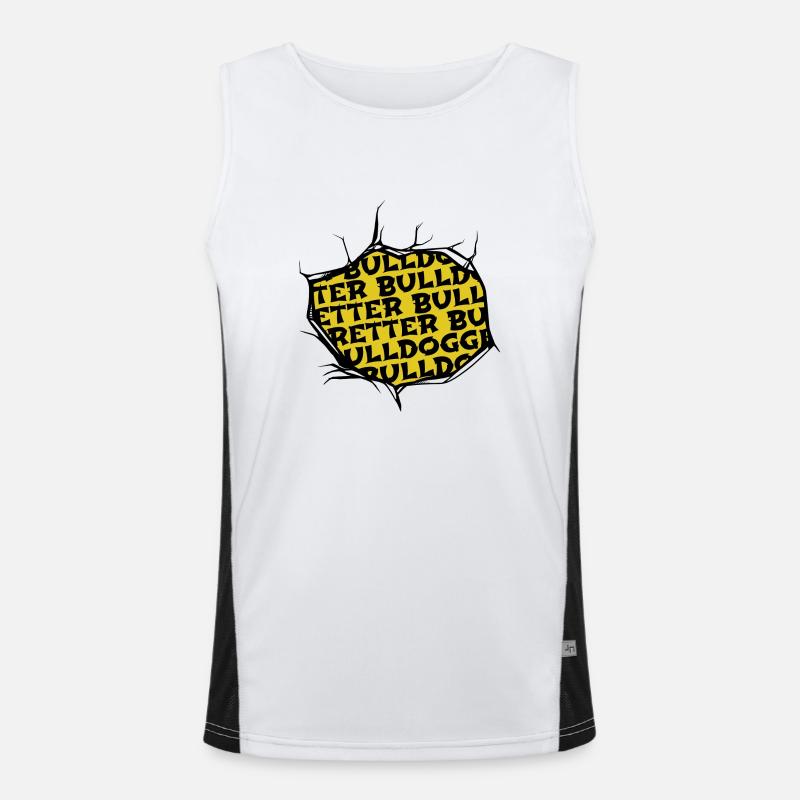 welpenliebe trainingstipps Funktionelles Kontrast-Tank Top für Männer 