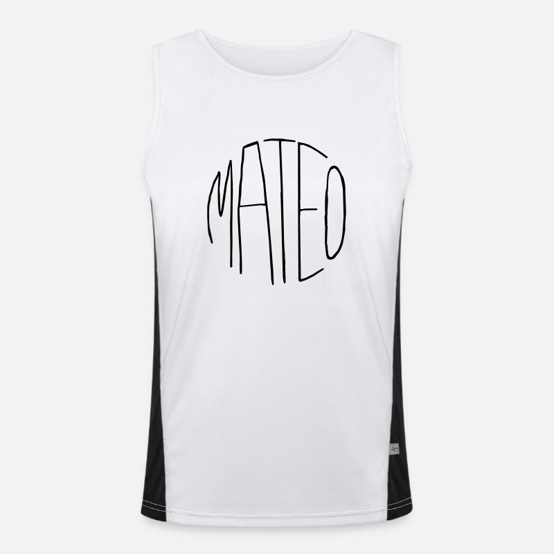 Mateo Funktionelles Kontrast-Tank Top für Männer 