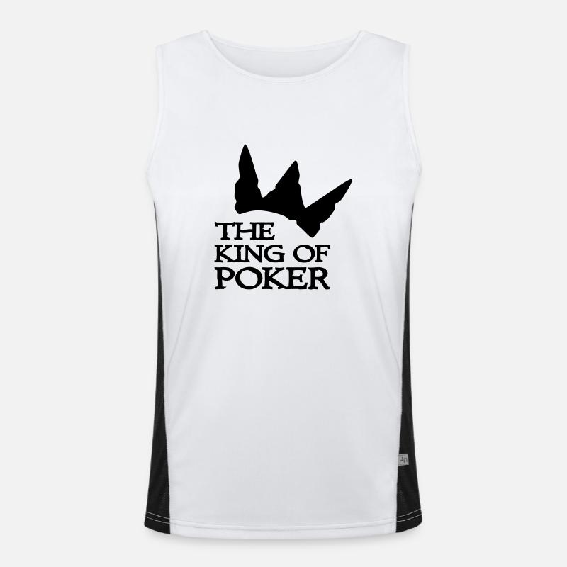 poker Funktionelles Kontrast-Tank Top für Männer 