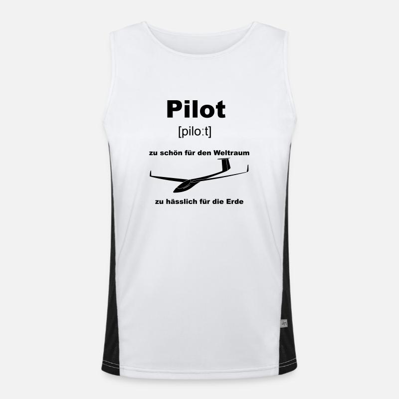 pilot Funktionelles Kontrast-Tank Top für Männer 