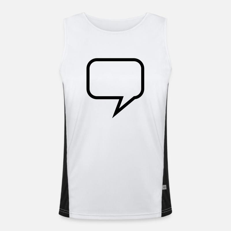 sprechblase_1c Funktionelles Kontrast-Tank Top für Männer 