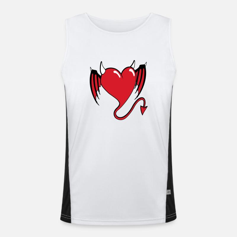 coeur diable Débardeur respirant contrasté Homme 
