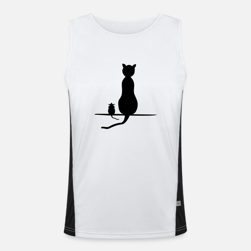 katz and mouse Men's Functional Contrast Tank Top 