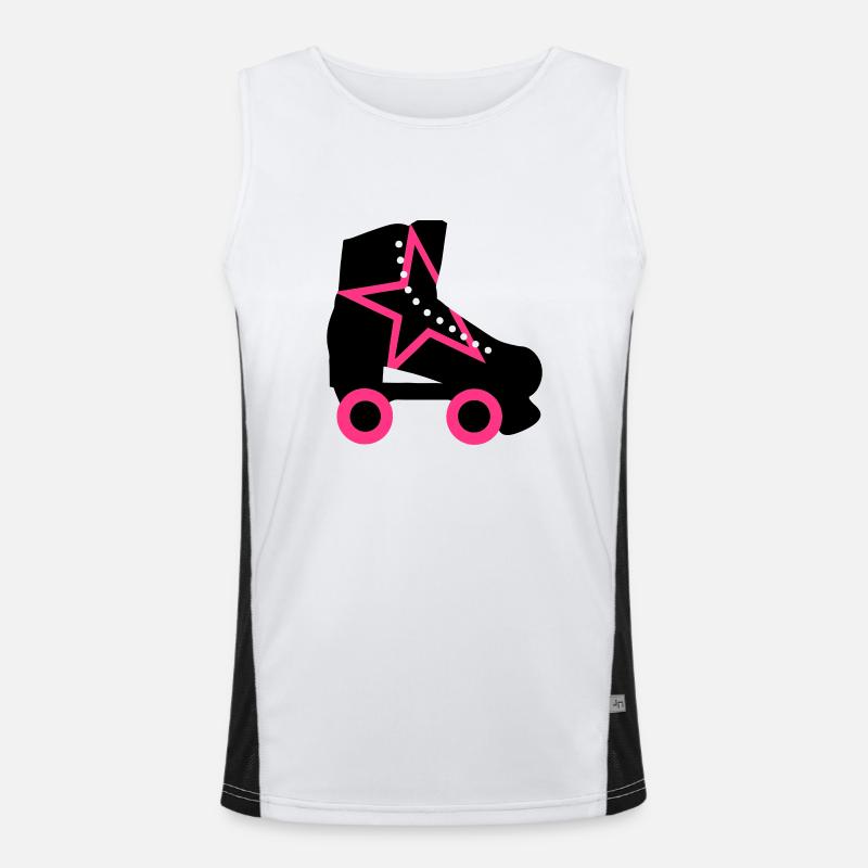 roller skate Men's Functional Contrast Tank Top 