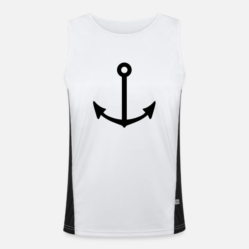 Anchor Funktionelles Kontrast-Tank Top für Männer 