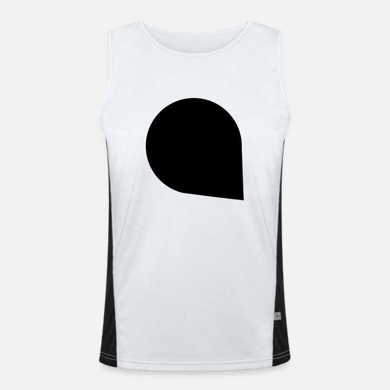 Blase 1c Funktionelles Kontrast-Tank Top für Männer 