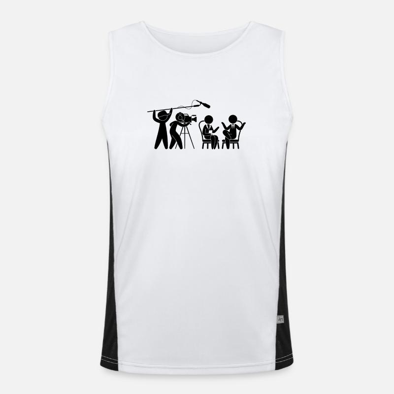 Télévision Studio talk-show Débardeur respirant contrasté Homme 