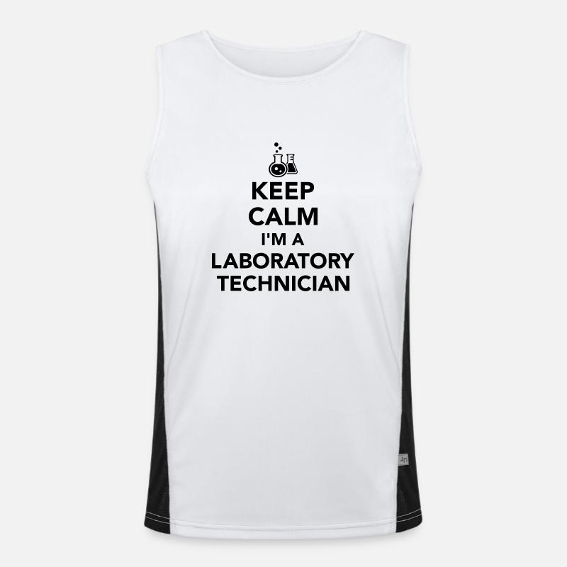 Laboratory technician Men's Functional Contrast Tank Top 