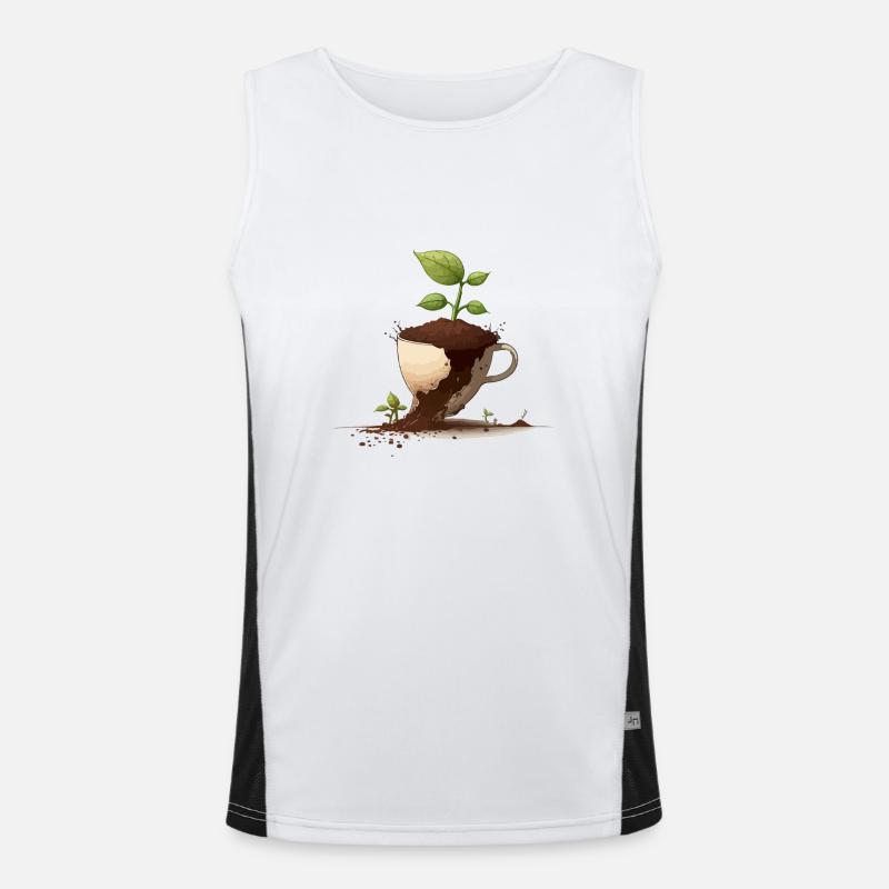 The plain cup Men's Functional Contrast Tank Top 
