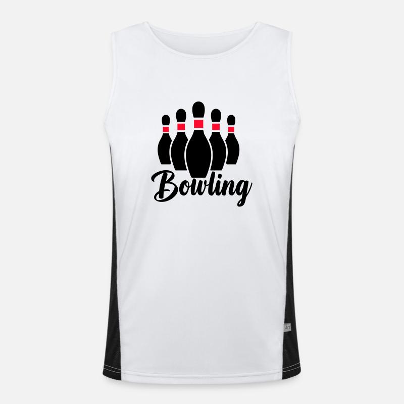 bowling Men's Functional Contrast Tank Top 