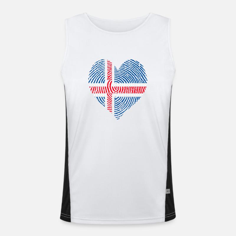 Norwegian Heart Men's Functional Contrast Tank Top 